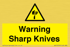 Warning Sharp Knives
